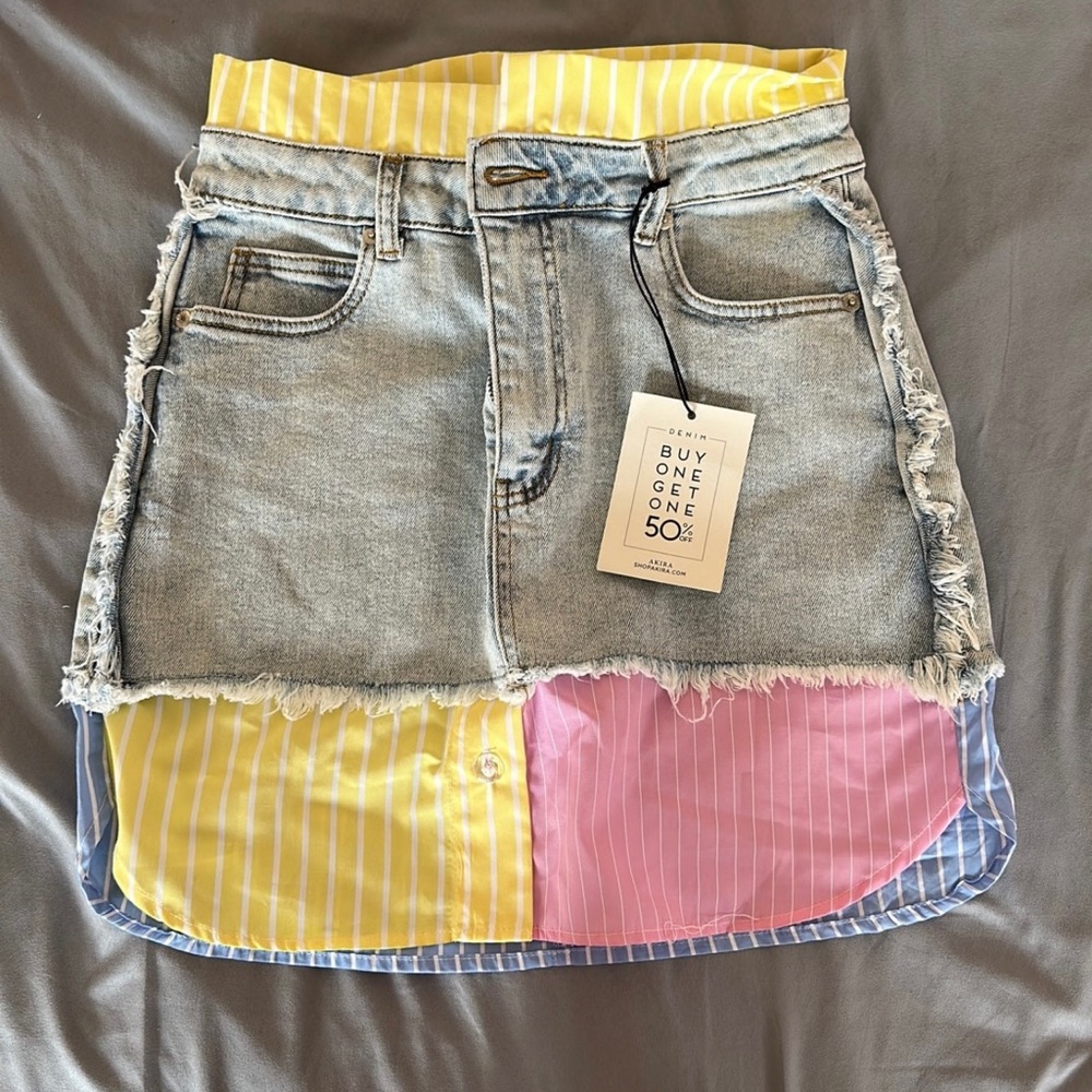 mini jean skirt
